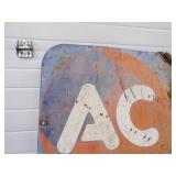 AC Spark Plugs 1954 Metal Sign Very Heavy Metal Sign