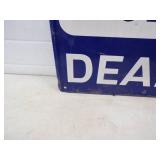 Original Painted Metal Embossed Jacques Seeds Dealer