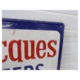 Original Painted Metal Embossed Jacques Seeds Dealer