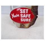 Preston Antifreeze Your Set Safe Sure Porcelain Sign