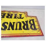 Antique Original Brunswick Tires Metal Sign