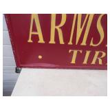 Metal Embossed Armstrong Tires Sign