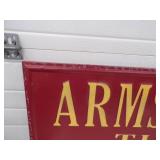 Metal Embossed Armstrong Tires Sign