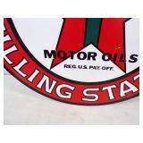 Texaco Motor Oil Gasoline Filling Station Sign