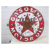 Original 42" Porcelain  Texaco Gasoline Motor Sign