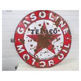 Original 42" Porcelain  Texaco Gasoline Motor Sign