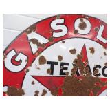 Original 42" Porcelain  Texaco Gasoline Motor Sign