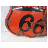 Original Double Sided Porcelain Phillips 66 Sign