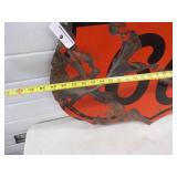 Original Double Sided Porcelain Phillips 66 Sign