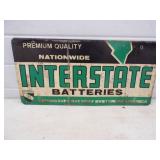 Original Interstate Batteries Metal Sign