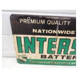 Original Interstate Batteries Metal Sign