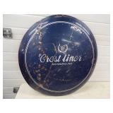 Original Crest liner Richmond IN Convex Button Metal Sign