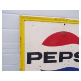 Original Embossed Pepsi Say Pepsi Please Metal Sign