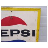 Original Embossed Pepsi Say Pepsi Please Metal Sign
