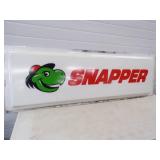 Original Snapper Backlit Plexiglass Sign Panel Raised Sign