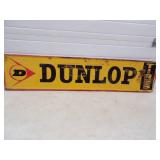1965 Original Embossed Dunlop Tire Metal Sign
