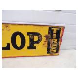 1965 Original Embossed Dunlop Tire Metal Sign