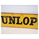 1965 Original Embossed Dunlop Tire Metal Sign