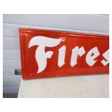 1993 Firestone Embossed original Metal Sign