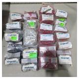 Mixed Lot of NOS Surplus Kingbright LED Components - Red, Orange, Green and Clear Indicator Lamps