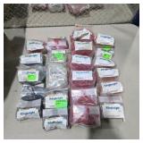 Mixed Lot of NOS Surplus Kingbright LED Components - Red, Orange, Green and Clear Indicator Lamps