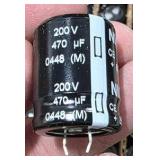 NOS Surplus NIC Components NRLM471M200V25X30 Electrolytic Capacitors 200V 470uF 25x30 - Qty 200