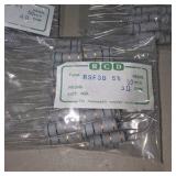 Bulk Lot of NOS RCD RSF3B Resistors 5 Ohm 5% - 7 Bags - 350 Total