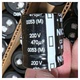 NOS Surplus NIC Components NRLM471M200V25X30 Electrolytic Capacitors 200V 470uF 25x30 - Qty 200