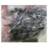 NOS Bulk Lot of NIC Components NRWA Radial Electrolytic Capacitors 6.8uF 160V - 13 Bags - Qty 2600