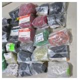 Mixed Lot of New Surplus LED Components - Kingbright and Other Assorted Indicator Lamps - Partial Bags Included