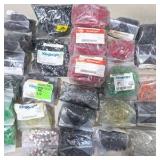 Mixed Lot of New Surplus LED Components - Kingbright and Other Assorted Indicator Lamps - Partial Bags Included