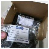 Mixed Lot of New Surplus Resistors - Meritek RA-05222G 2.2K Ohm, RCD CL101 680 Ohm, and More