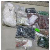 Mixed Lot of New Surplus Electronic Components - Film Capacitors, Electrolytic Capacitors, LEDs, Resistors and More - Partial Bags Included