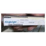 Mixed Lot of 12 New Surplus Kingbright DC08-11YWA LED Display Bars - 10 Large and 2 Small Tubes