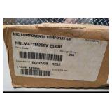 NOS Surplus NIC Components NRLM471M200V Electrolytic Capacitors 200V 470uF 25x30 - Qty 200