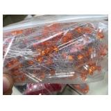 Mixed Lot of NOS Surplus Kingbright LED Components - Red, Orange, Green and Clear Indicator Lamps