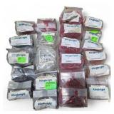 Mixed Lot of NOS Surplus Kingbright LED Components - Red, Orange, Green and Clear Indicator Lamps