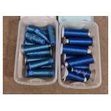 Polyester embroidery thread cones