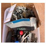 Box of misc parts/ tools/ nails