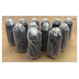 black spools of thread all new