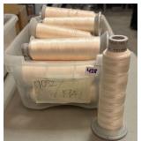 embroidered thread cones