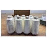 white thread spools 8 new