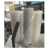 2 1/2 rolls of shrink wrap and manual shrink wrap device