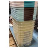 Storage container with lids (10)