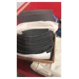 tote of miscellaneous, self adhesive elastic gloves