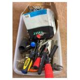 Box of misc parts/ tools/ nails