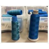 Polyester embroidery thread cones