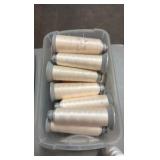 embroidered thread cones