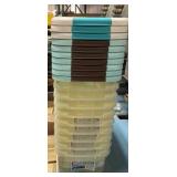 Storage container with lids (10)
