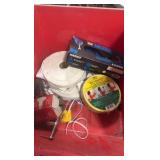 tote of miscellaneous, self adhesive elastic gloves